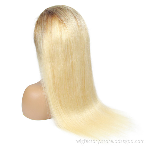 Remy hair 13*4 lace frontal straight wigs, 613 frontal wig 100% human hair, human wigs 100% human hair blonde